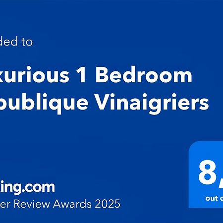 Luxurious 1 Bedroom Republique Vinaigriers Free Netflix باريس المظهر الخارجي الصورة